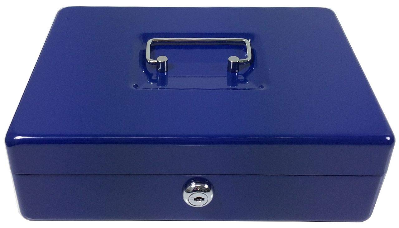 ACROPAQ AG250B Cash Box 250 x 185 x 80 mm Blue, 250x185x80mm - Image 3
