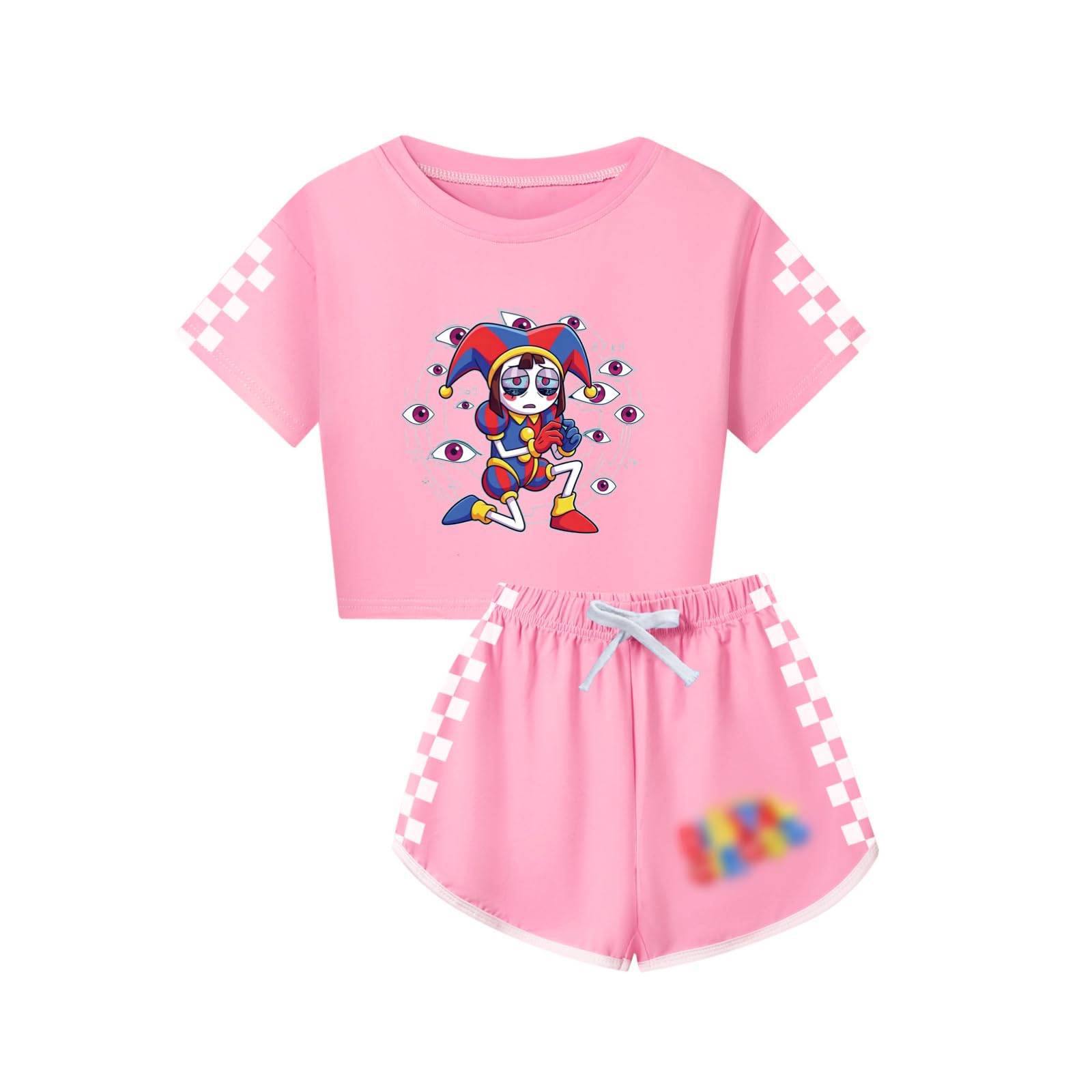 Circus Tracksuit Kids 2PC T-Shirt and Shorts Summer Outfit Tracksuit Set