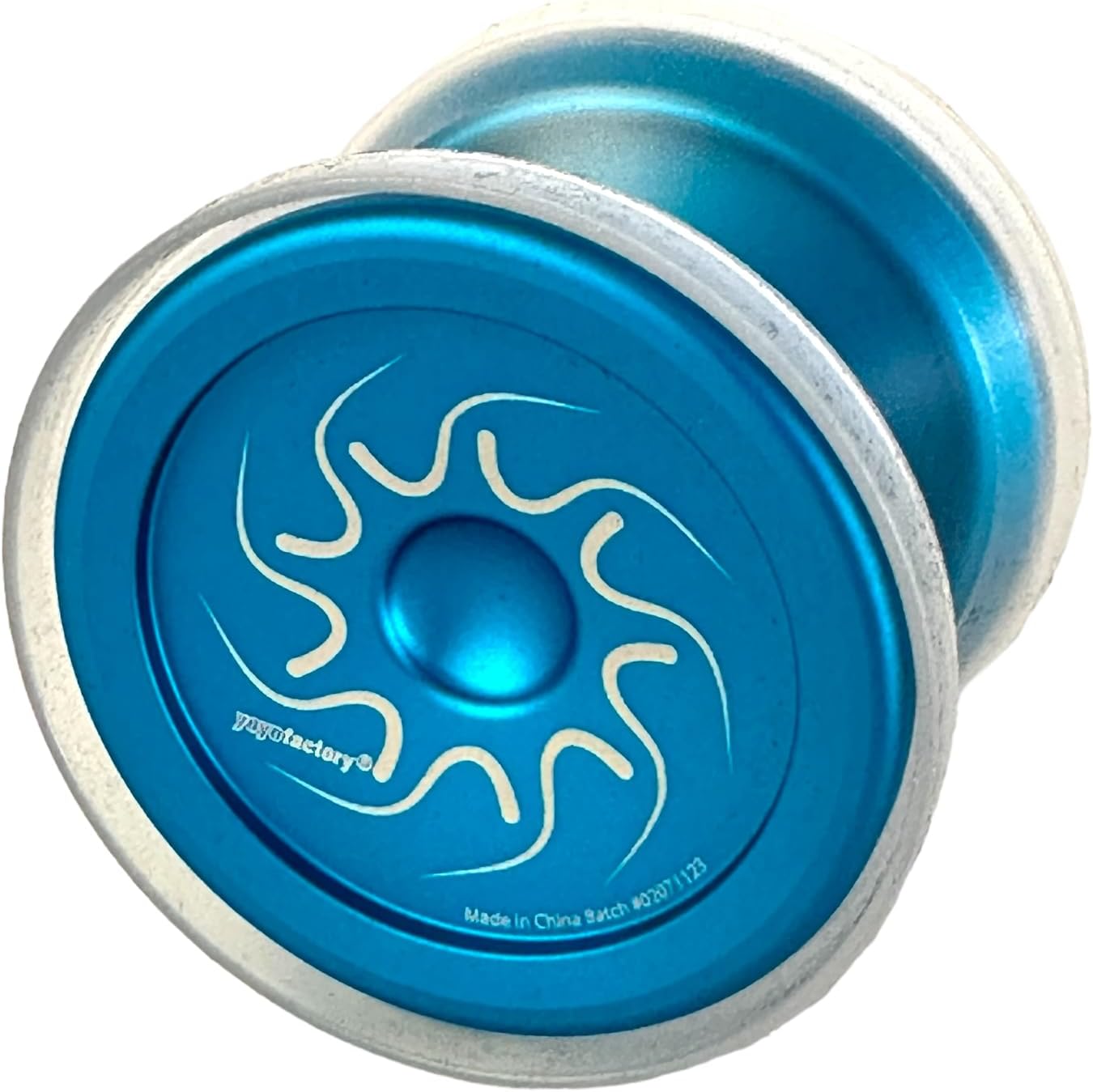Nine Dragons YoYo (Black Silver Fade with RED CAPS)