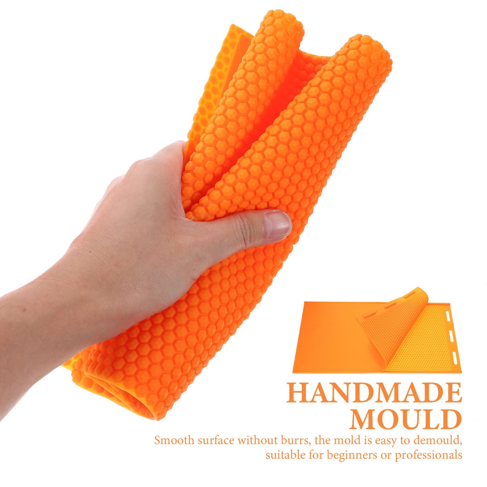 Abaodam Stampo in Silicone per Foglio di Cera d Api per Apicoltura, Leggero e Facile da Conservare, per Creazioni Fai-da-te di Candele e Artigianato Nido d Ape