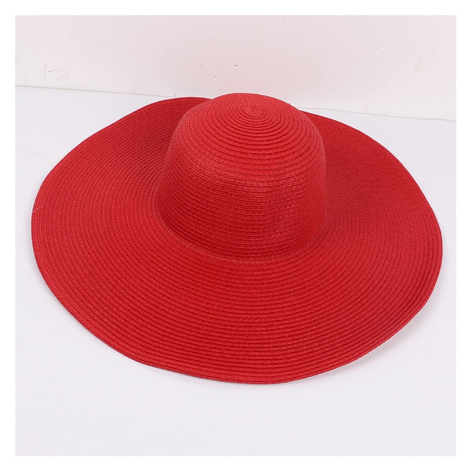 red beach hat