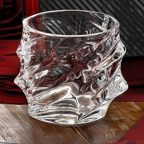 Zsedp Set Of 4 Clear Crystal Whiskey Glass Glassware For Whiskey Beer Drinking Cup Wine Glass 320Ml #TOP1