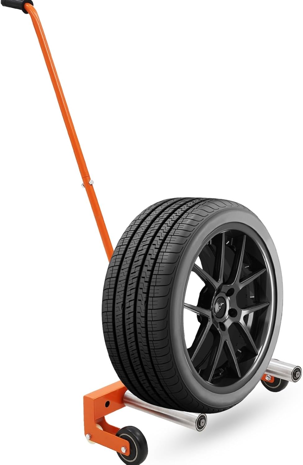 Tire Dolly Heavy Duty, Tire Dolly for Changing Tires, Adjustable Tire Wheel Dolly with 360° Rotatable Wheels, Tire Lifting Tool for Workshop, Garage, 350 LBS Capacity