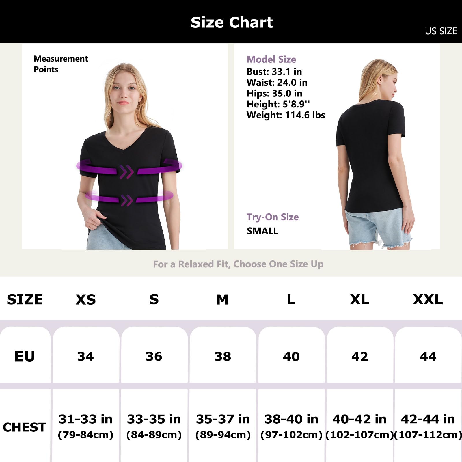Merino Protect 100% Laine Merinos T-Shirts Femme Col V Manches Courtes sous Vetement Résistance Odeur Couche Base pour Voyage Randonnée Tshirt