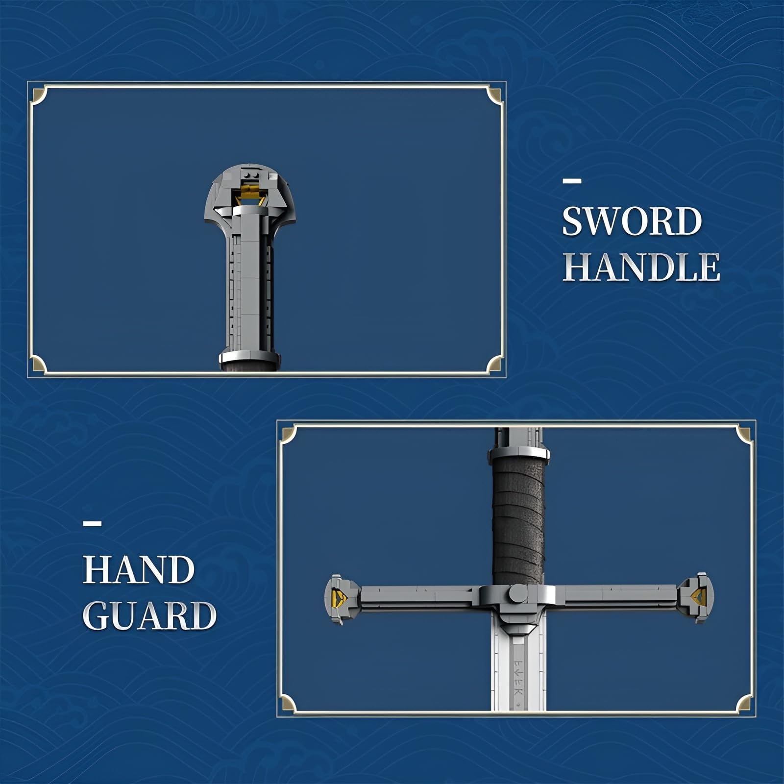 DzirePada Narsil Sword Building Kit, 521PCS STEM King Sword Model Toys, Collectible Medieval Weapon Building Bricks Set - Image 4