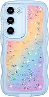Vista 69 de ZTOFERA Funda protectora para Samsung Galaxy A14 4G/5G de 6.6", ondulada, con brillantina de estrella, poliuretano termoplástico transparente, suave