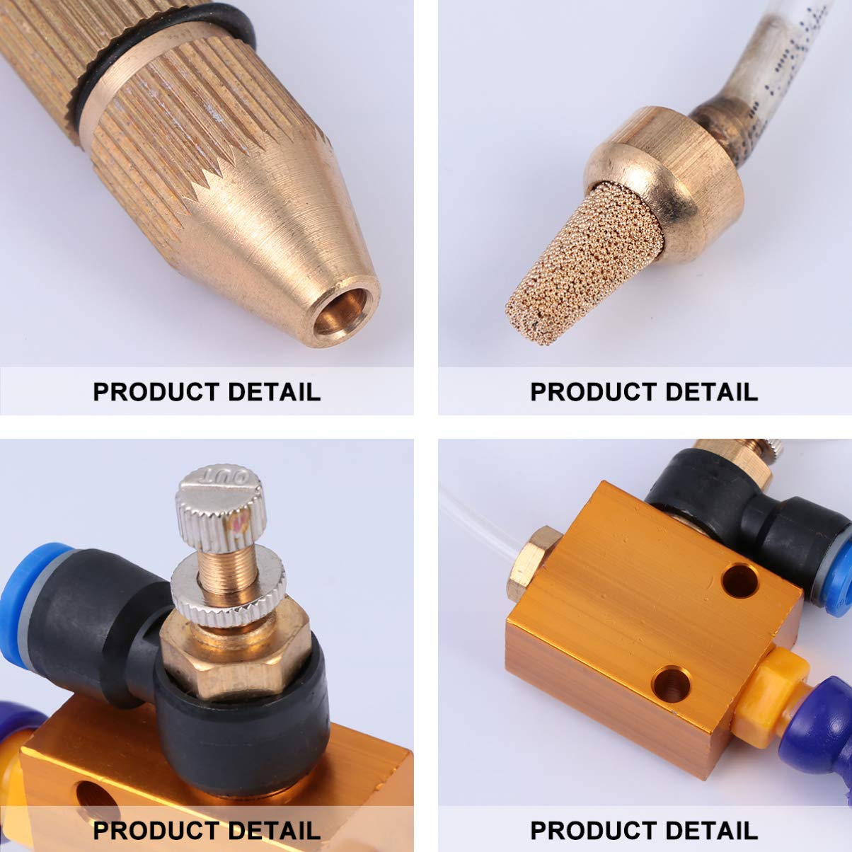 VILLCASE Système De Pulvérisation De Refroidissement Pour Machines à Graver Avec Buse Pour Fraisage Et Usinage De Métaux Céramiques Et Pierres Design Et Résistant à Usure