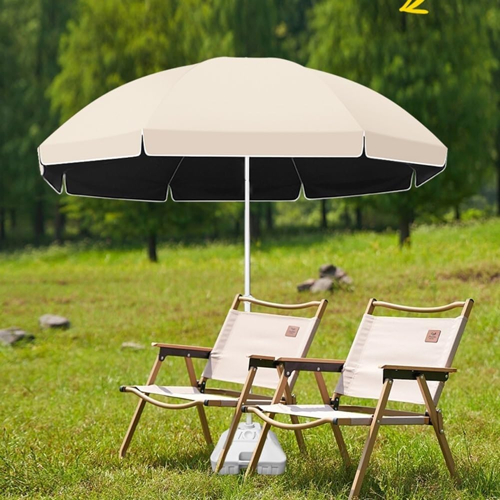 200/220/240/280/300 CM Przenośny parasol tarasowy, parasol plażowy ze stalowym słupem Ø28mm/32mm, 50+ ochronny parasol zewnętrzny do ogrodowego basenu balkonowego