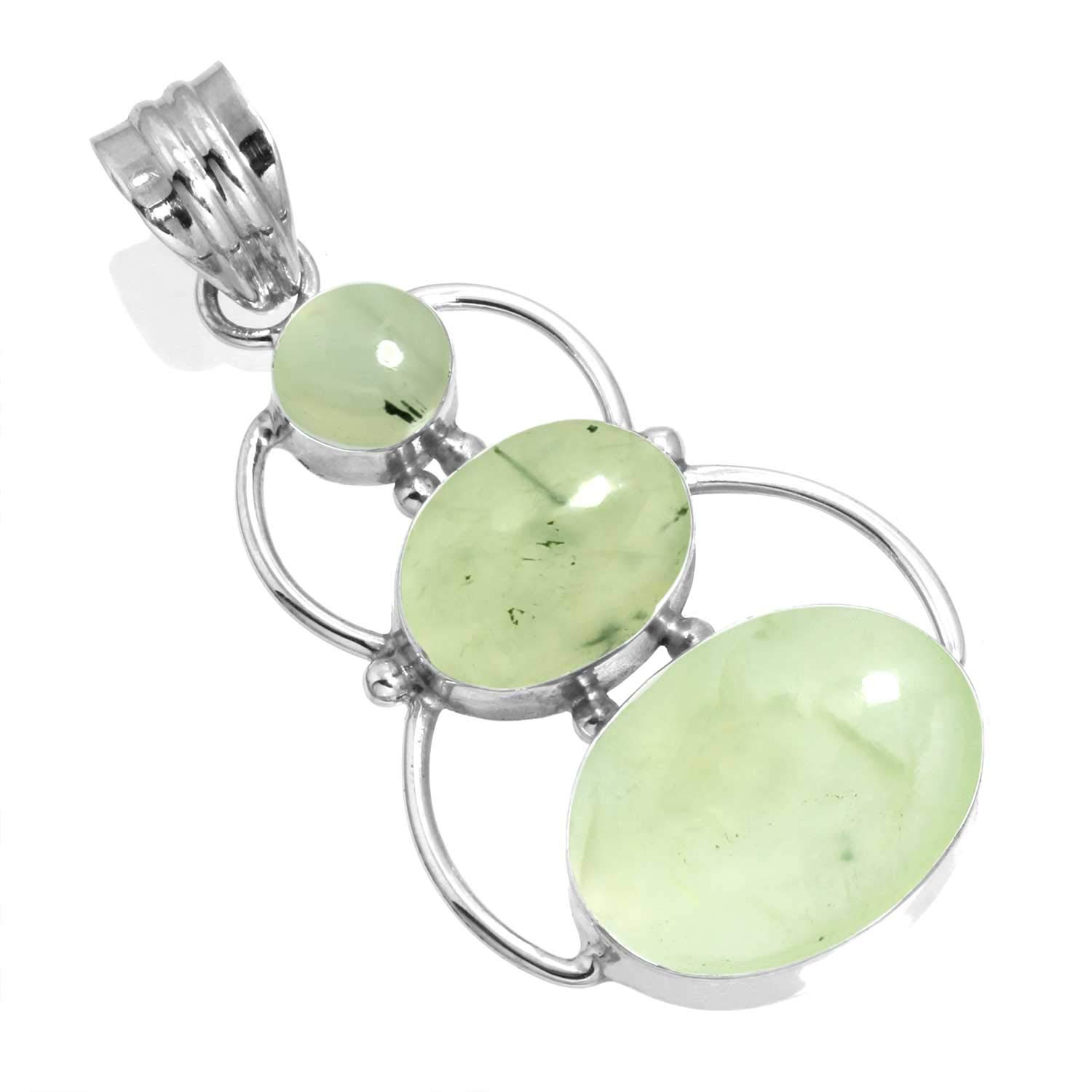 925 Sterling Silver Handmade Pendant for Women Oval Round Gemstone Costume Silver Jewelry for Gift (99600_P)-image-43