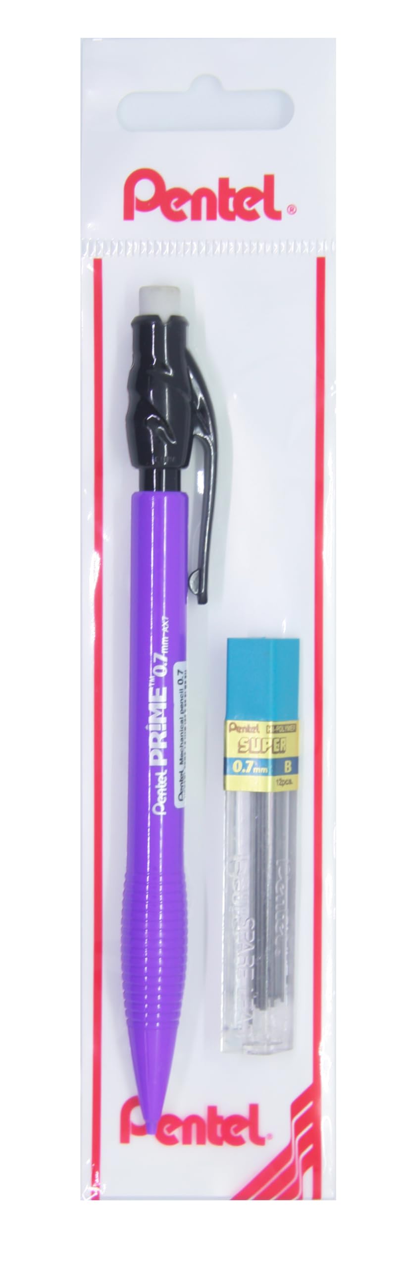 Pentel 0.7 mm PRIME Plastik Gövdeli Versatil + 12'li Yedek Uç Set MOR