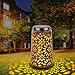 Produktbild Solarlaterne für Außen Garten Deko - LED Solarlampe IP44 Wetterfest Solarlampen Garten Laterne für Gartendeko, Balkon, Garten Geschenke, Balkon Tisch, Draussen (1 Pack