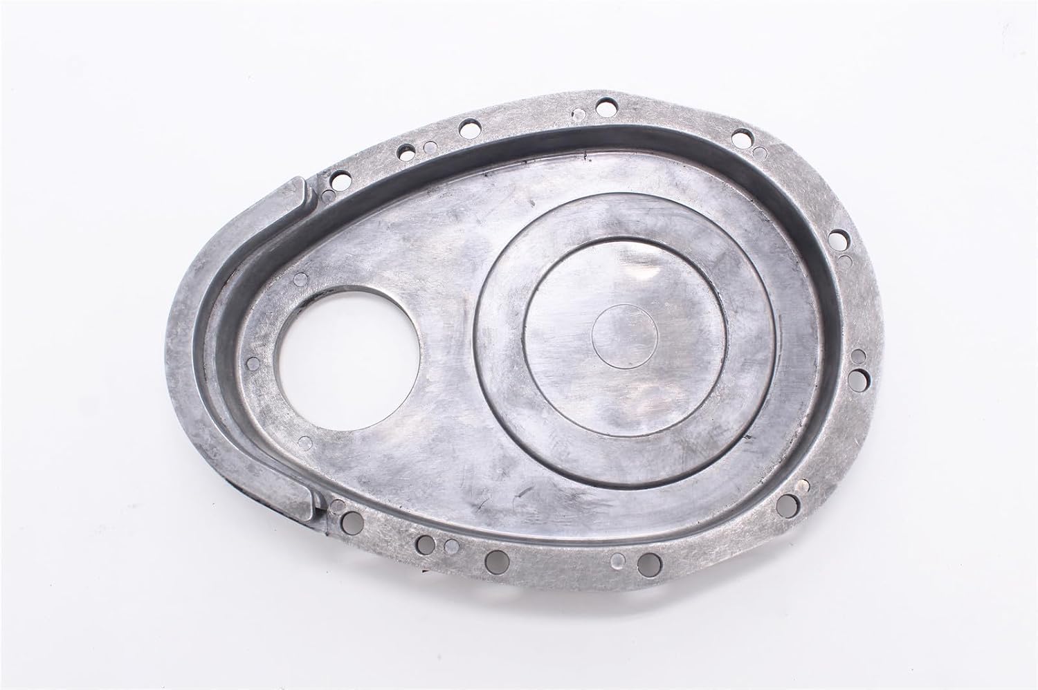 SBC Polished Aluminum Timing Chain Cover Kit Compatible with SBC Small Block Chevy 283 305 327 350 383 400