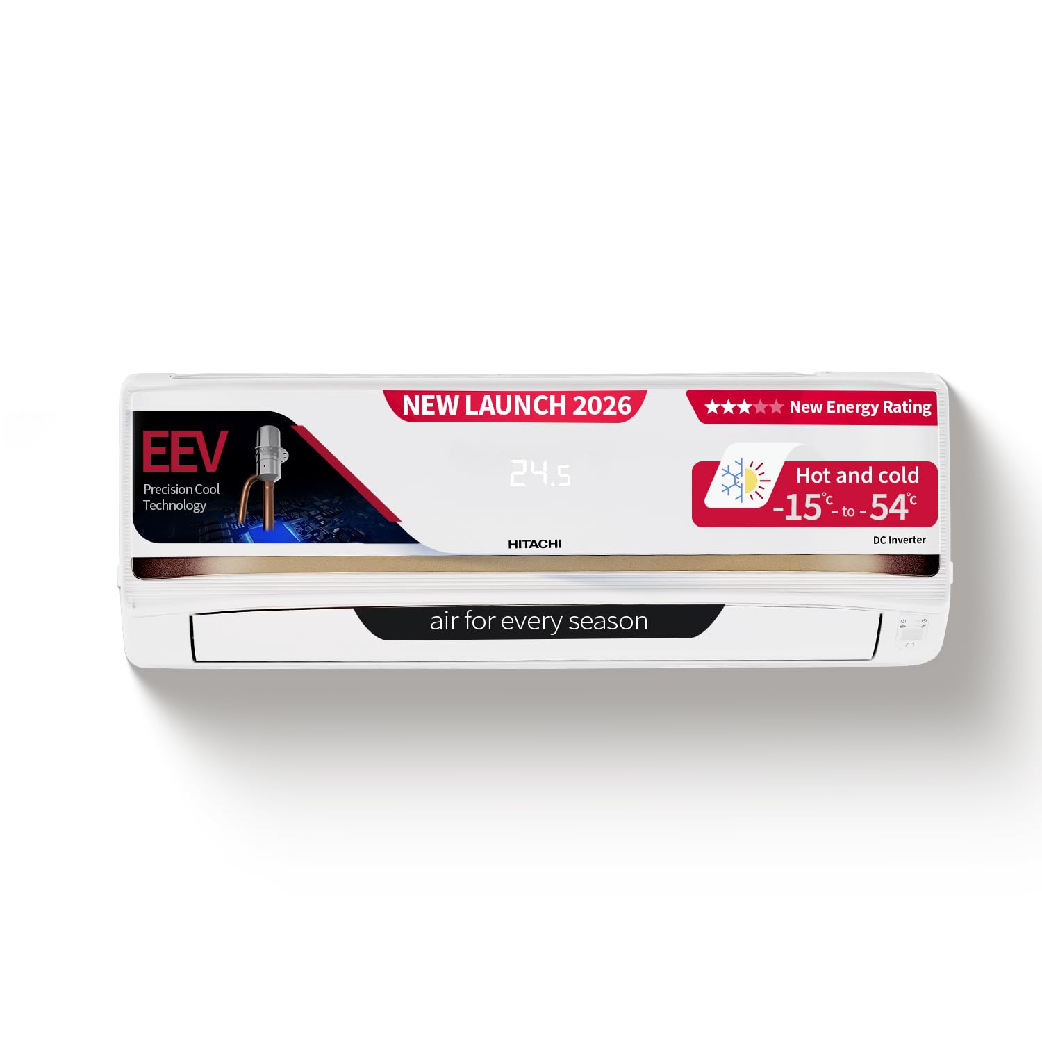 Hitachi 1.5 Ton 3 Star Inverter Split AC (Copper, Hot & Cold, Smart View Display, 4 Way Swing, ice Clean Cooling,RAS.G318PHDIST, New BEE Rated, White)-image-46