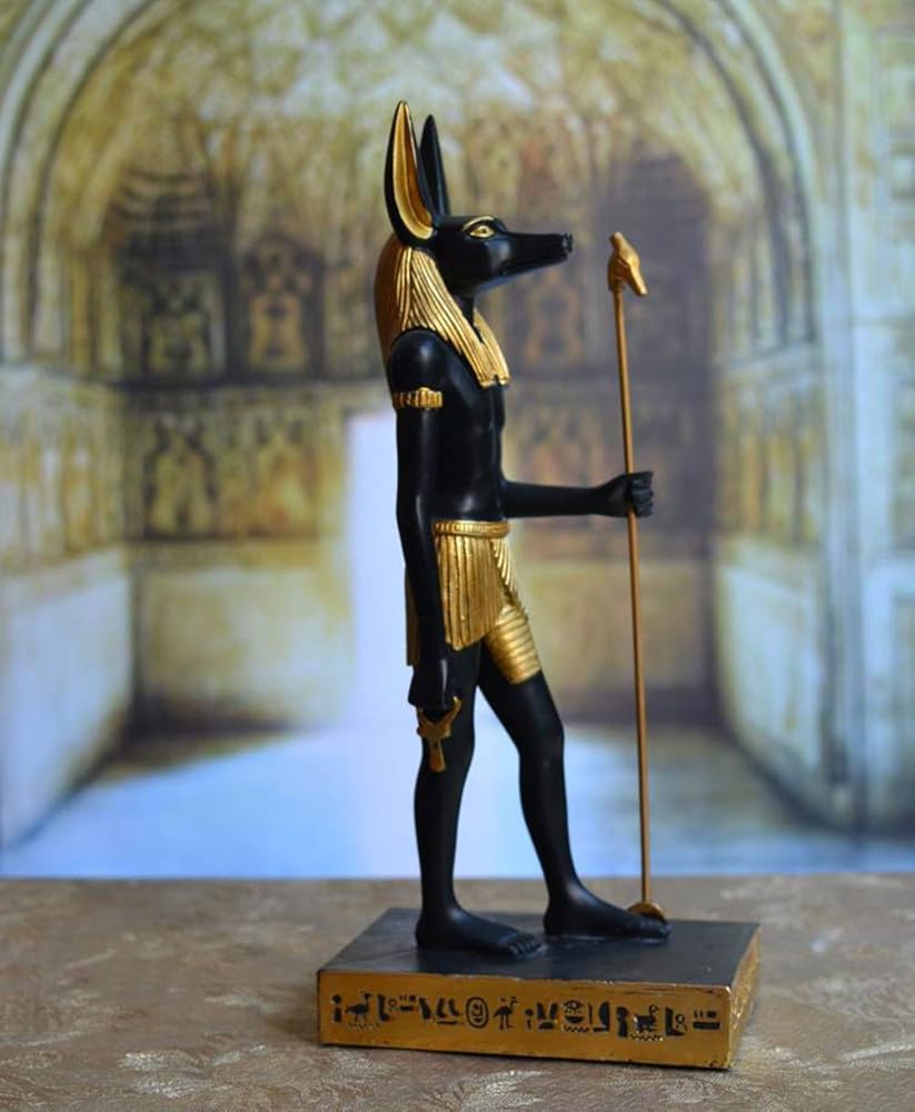 Amazon.co.jp: アヌビスの彫刻、古代エジプトの神の像、クラフト