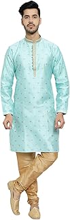 Men's Silk Printed Kurta Set