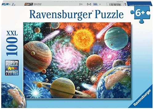 Ravensburger Rompecabezas infantil Ravensburger 05589, 13346 estrellas y planetas, rompecabezas de 100 piezas para niños