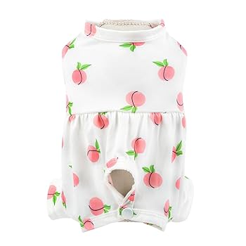 Amazon.co.jp: GHUNT 犬用術後服 術後服 猫 犬服 可愛い桃の模様