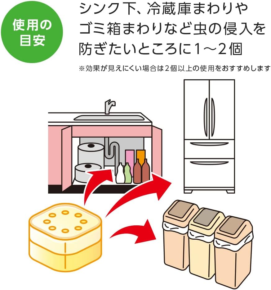 アイメディア(Aimedia) ゴキよけゲル 2個組 90日間持続 室内用 日本製 殺虫成分不使用 芳香用品 不快害虫 防虫