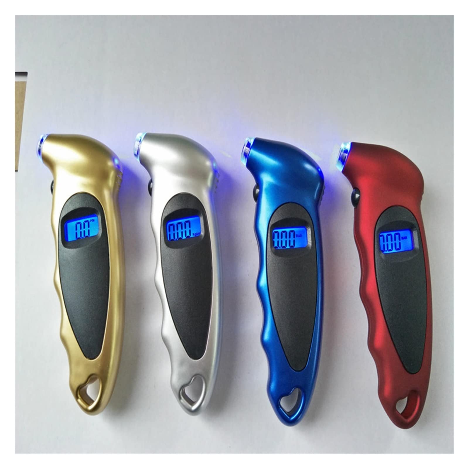 Misuratore di Pressione dei Pneumatici per Pneumatici per Auto Digitale Display LCD Manometro per barometro Tester (Colore : Giallo) (Giallo)