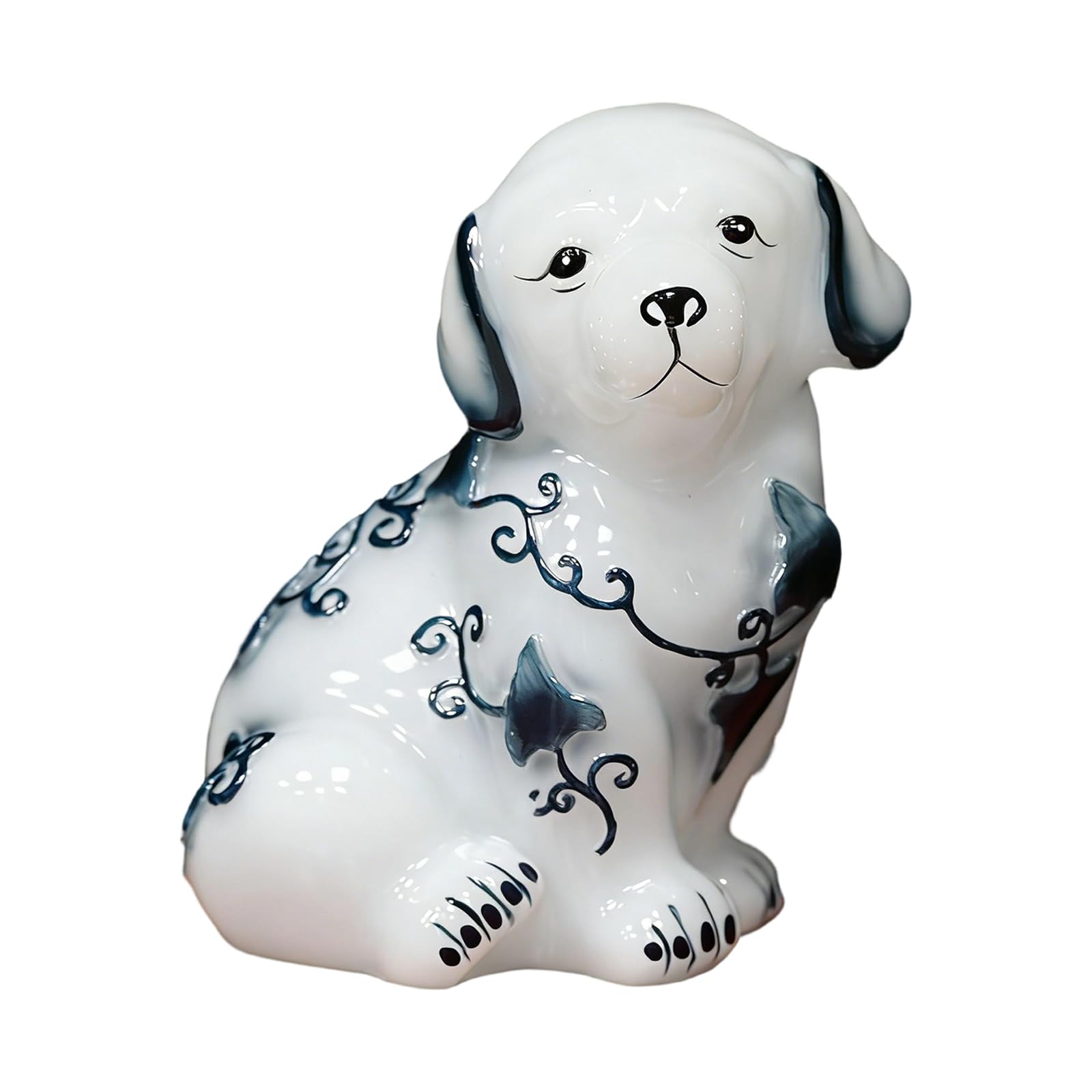 Tsophreniq Kitten Dog Figure Resin Lamp with LED Decorative Table Lamps Ornament for Bedroom Living Room Bedsides Decorative Table Lamps Ornament