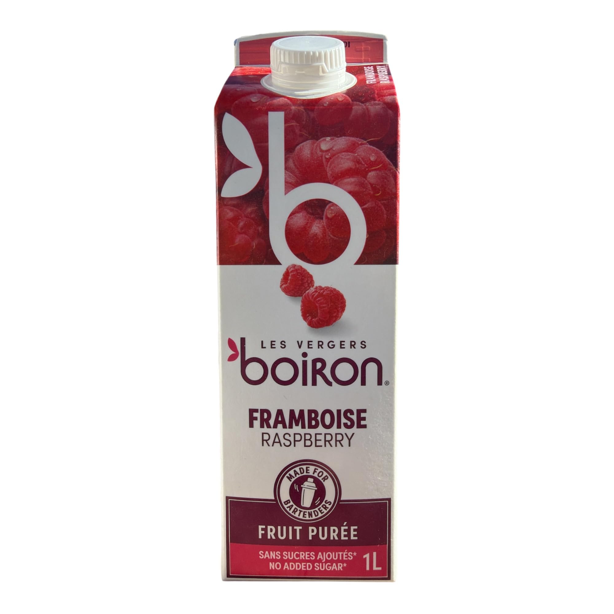 Boiron Himbeerpüree 3x 1L 100% aus pürierten Willamette-Himbeeren, ohne Zusätze, naturbelassen, perfekt für Getränke & zum Backen, traditionell hergestellt in Südfrankreich
