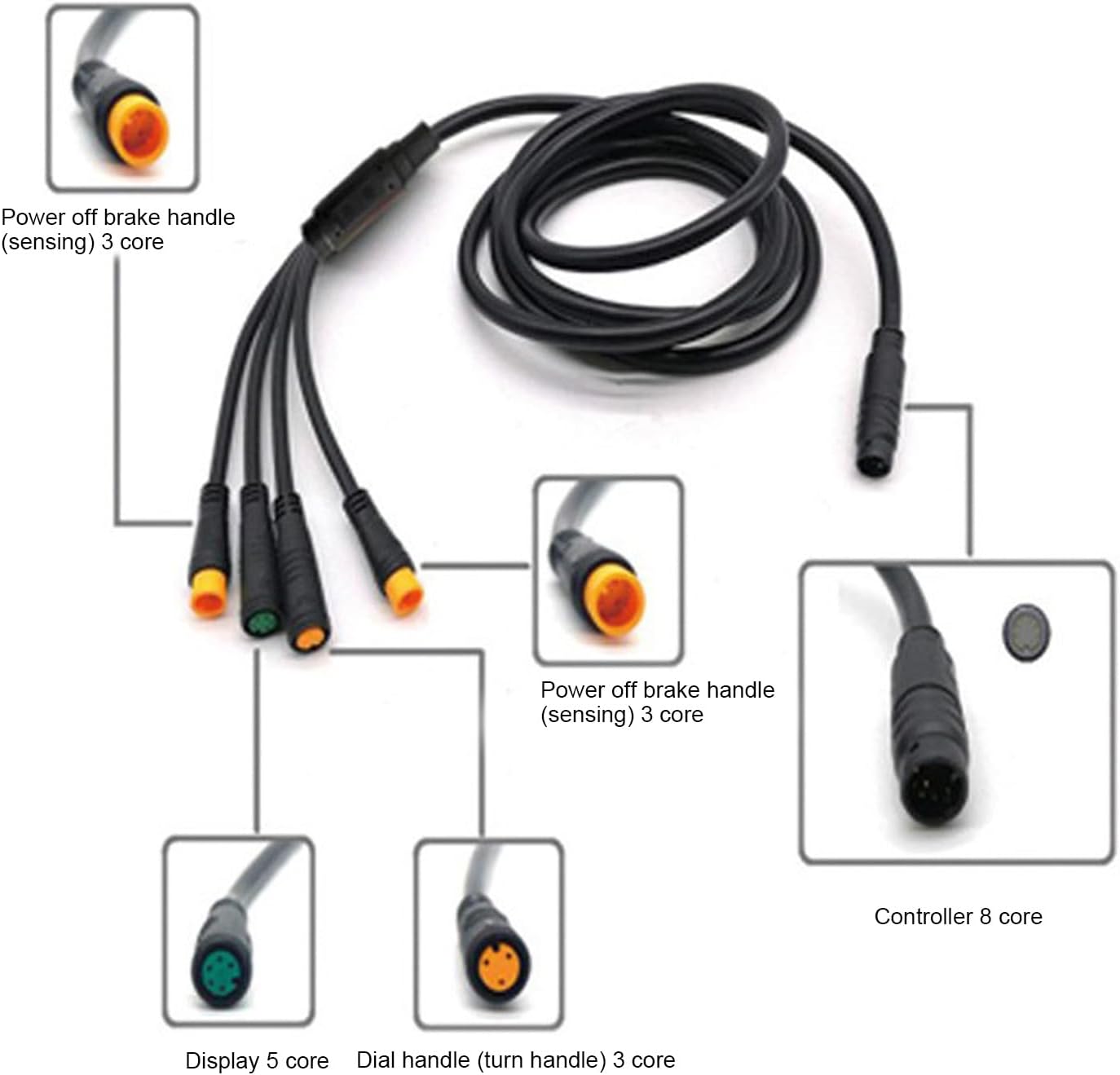 1000W Brushless Motor Controller Kit, with 36V 48V Electric Controller, GD01 Display for DIY Electric Scooter