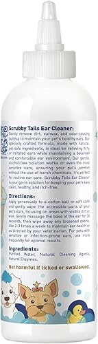 Miniatura 5 de Solución limpiadora de oídos para perros y gatos, tratamiento eficaz para infecciones de oídos, alivia la picazón en las orejas, elimina la suciedad