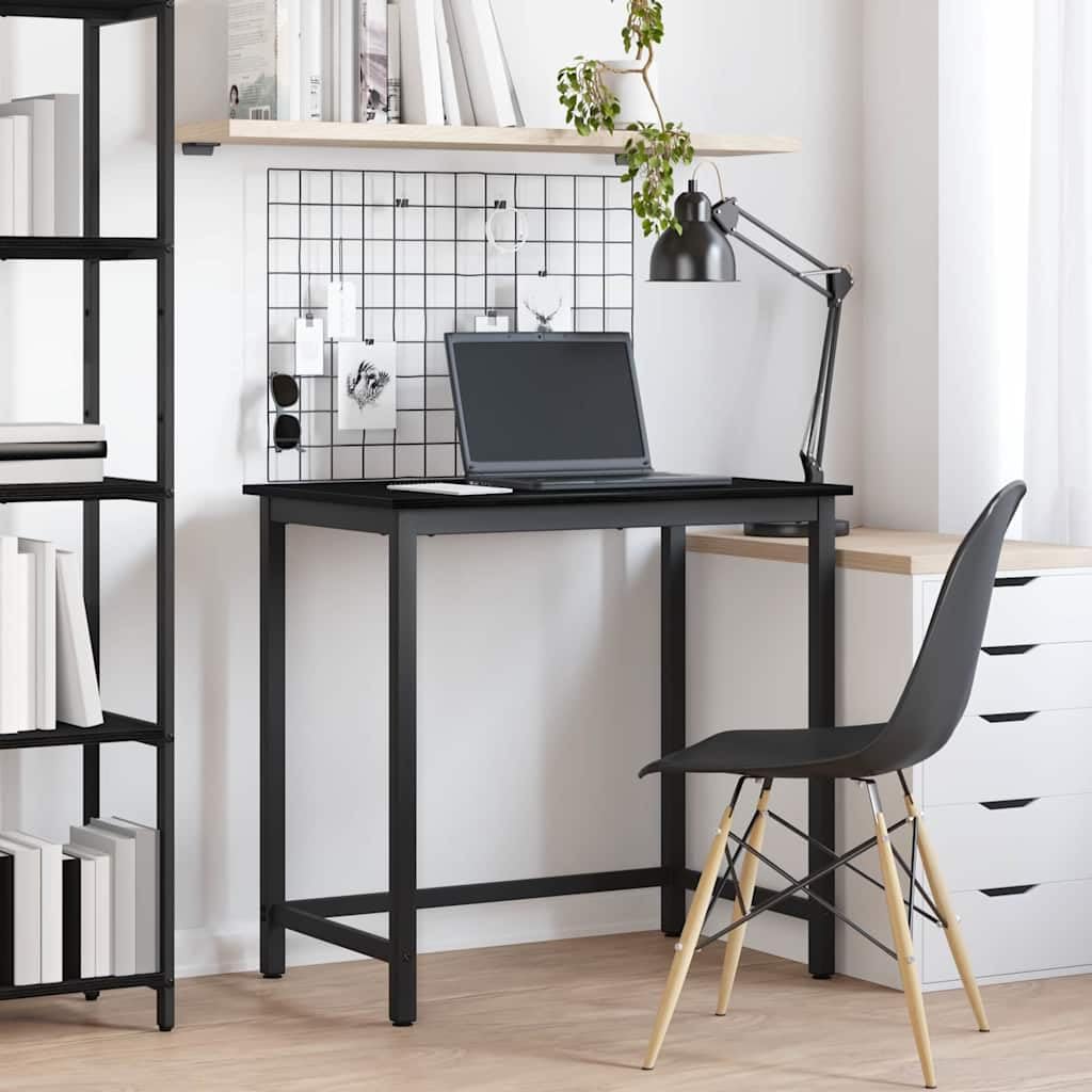 Bureau Chêne Noir 100 x 50 x 76,5 cm, Bois d'Ingénierie et Acier