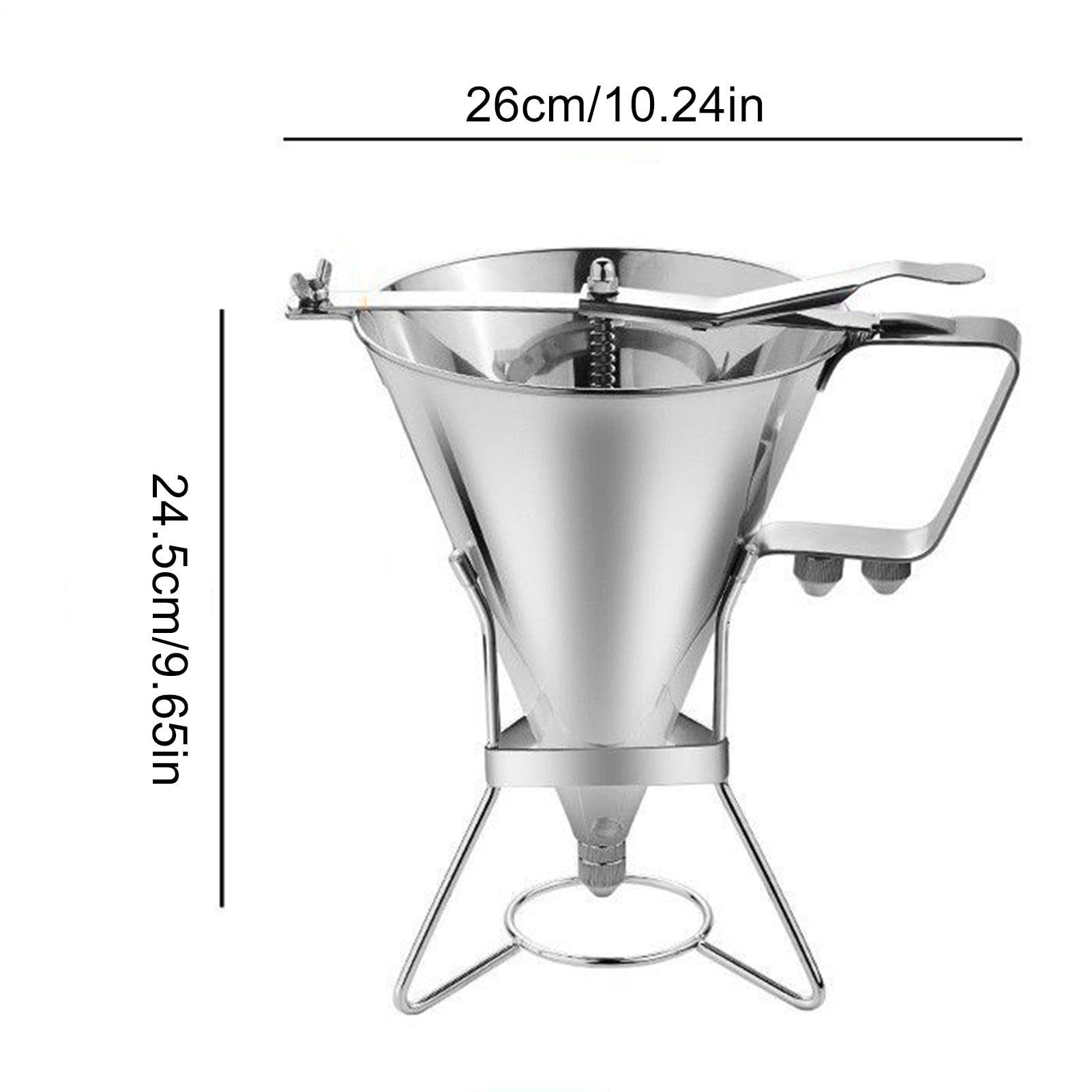 Funnel dozownik do ciast, 1800 ml, narzędzie do pouringu naleśników, babeczek, czekolady i pasty, idealny do kuchni, gotowania, restauracji, restauracji, restauracji, pieczenia, domowego pieczenia i