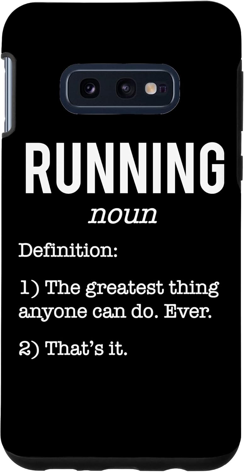 Amazon.co.jp Galaxy S10e Running Funny Definition Funny 5k マラソンランナー格言