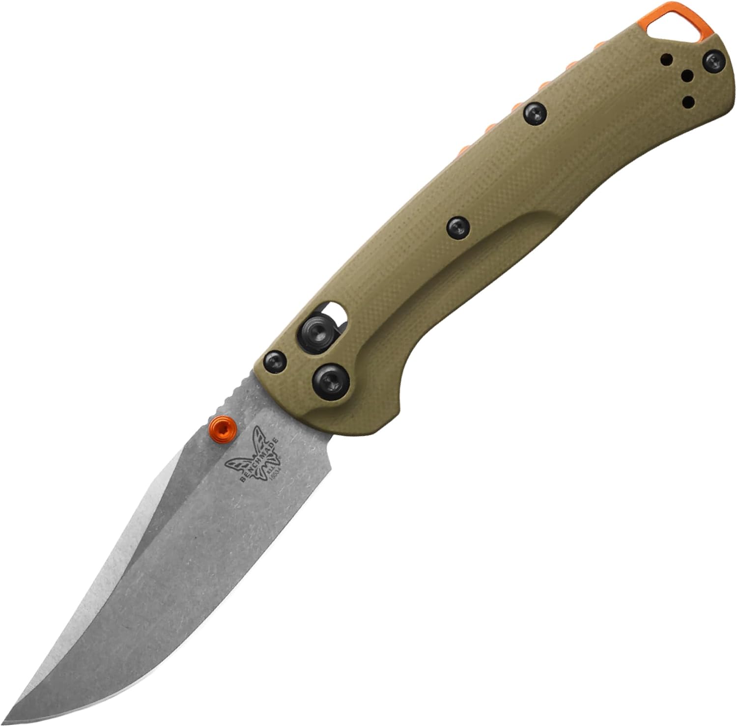 Benchmade - Mini Taggedout Folding Hunting Knife with OD Green G10 Handle (15534)
