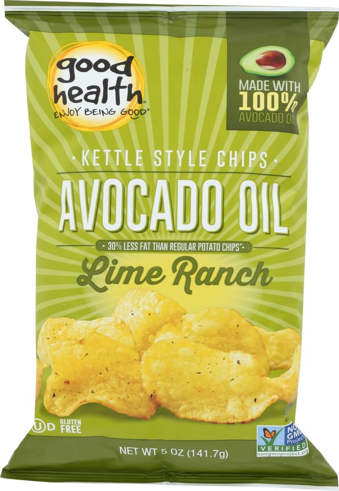 Good Health Natural Foods - Avocado Oil Kettle Chips Lime Ranch - 5 oz.pack of 2