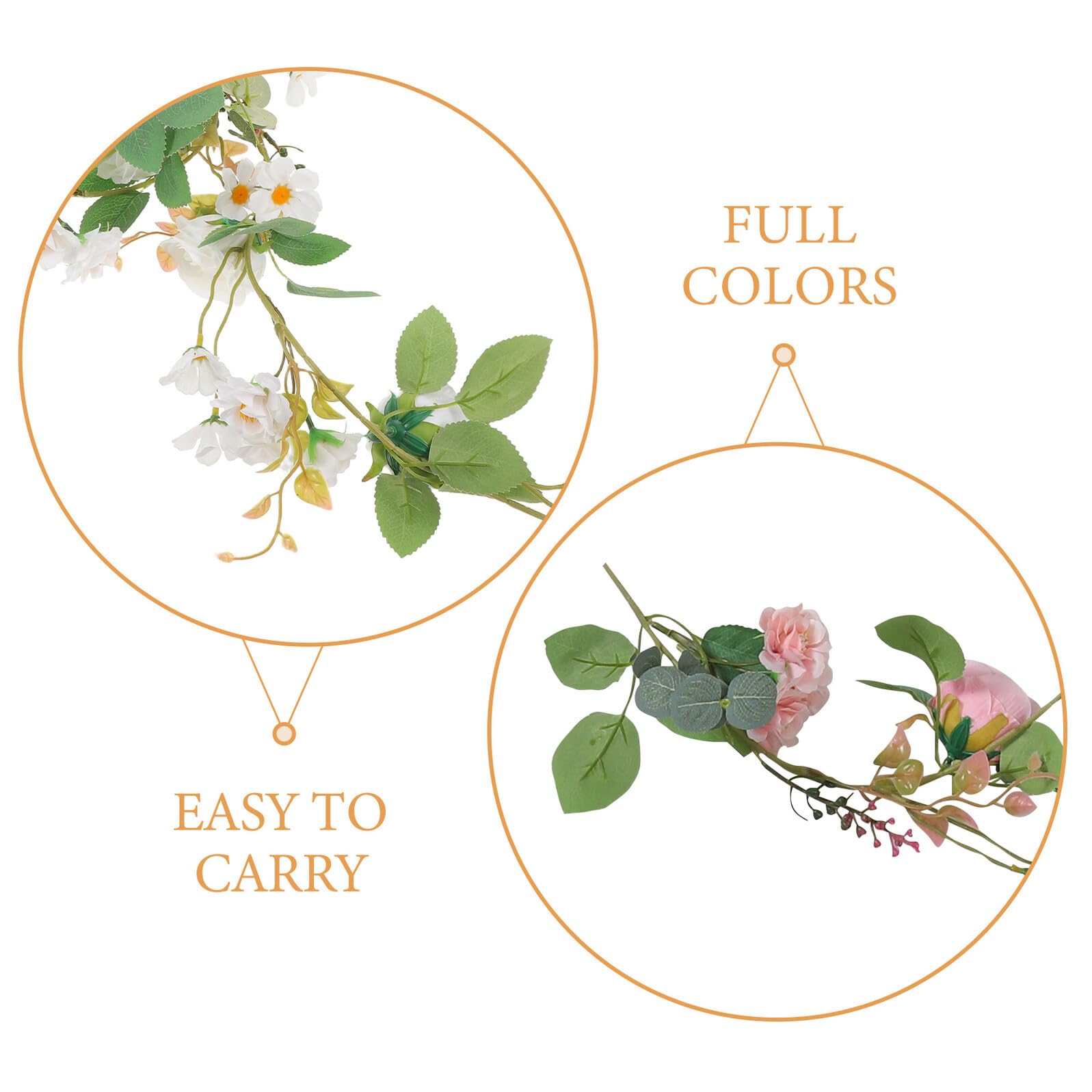 Ghirlanda di Fiori Artificiali e Eucalipti Decorazione Floreale per Appendere per Matrimoni Feste e Eventi Realistica e Duratura