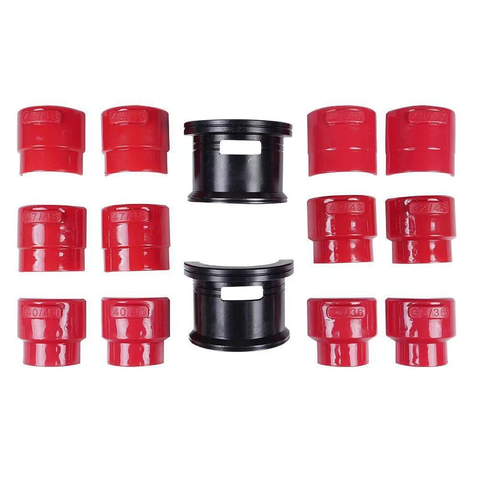 F Fityle Kit de Herramientas para Instalar retenes de Horquilla de Motocicleta, Universal, portátil, Profesional, 14 Piezas, 35 mm-50 mm