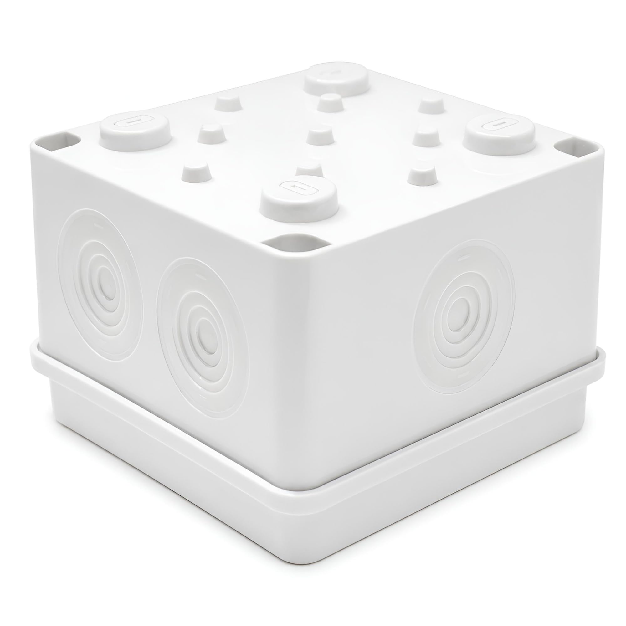 AMK® IP65 Waterproof Junction Box 100x100mm 7 Entry Outdoor Wire Enclosure
