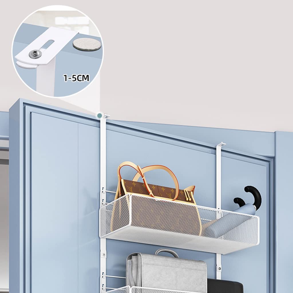 Exquisitos estantes de baño Baño Colgando Ducha Caddy Sobre La Puerta, Cuelgue Sobre Las Puertas De Los Gabinetes En La Cocina/Despensa, Organizador De Almacenamiento De La Puerta De La Ducha (Color :