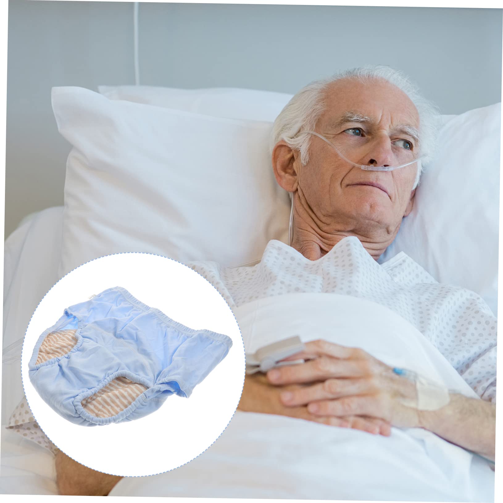 2piezas Para Ropa Interior Transpirable Para Ancianos Bragas De Cuidado Para Adultos Diseño Cómodo y Absorbente