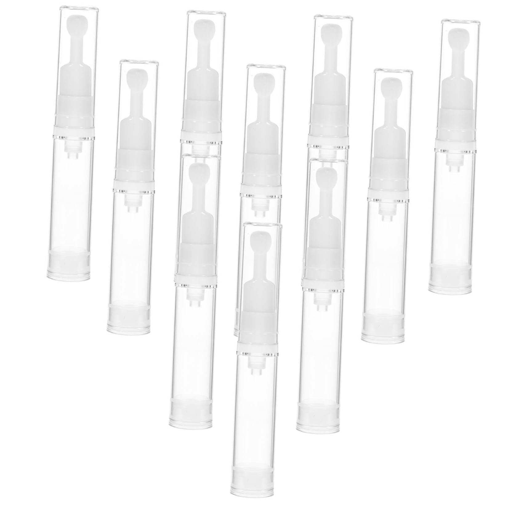 4 set di bottiglie ricaricabili Airless Pump per viaggi, flaconi cosmetici per lozione e fondotinta per leak e pratici, 10 pezzi * 4
