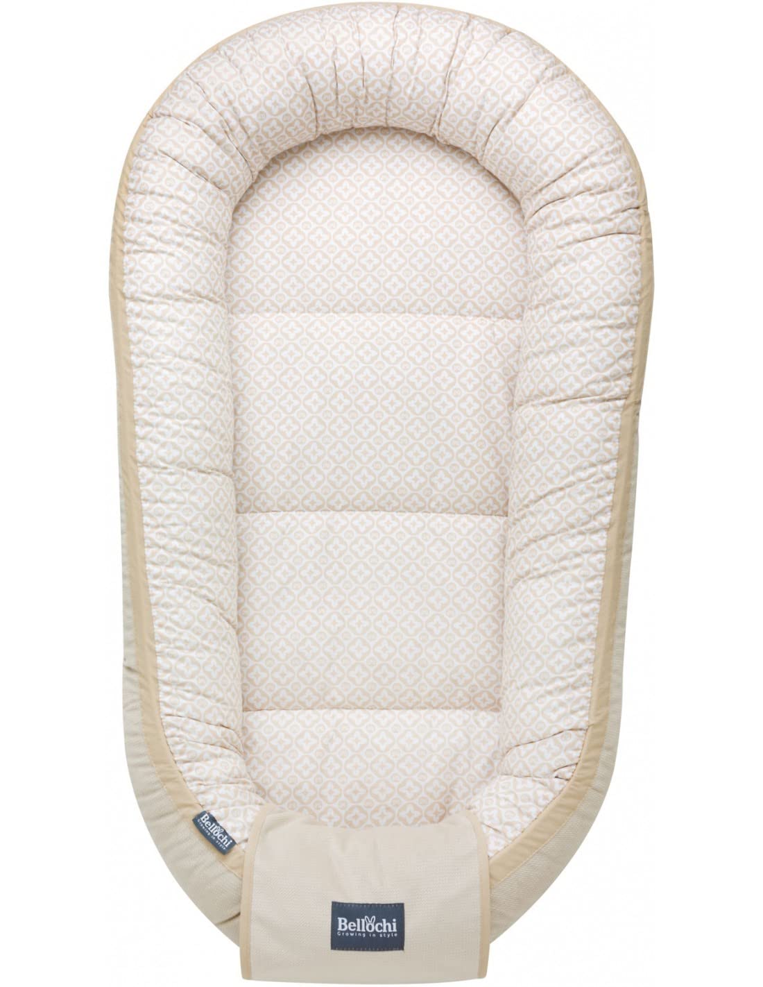 Bellochi Riduttore Lettino per Neonato, Riduttore per Culla - Antisoffoco, Cotone e Velluto - Cuscino Riduttore, Cocoon a Baby, Baby Nest - 90 x 60 cm (Lux)