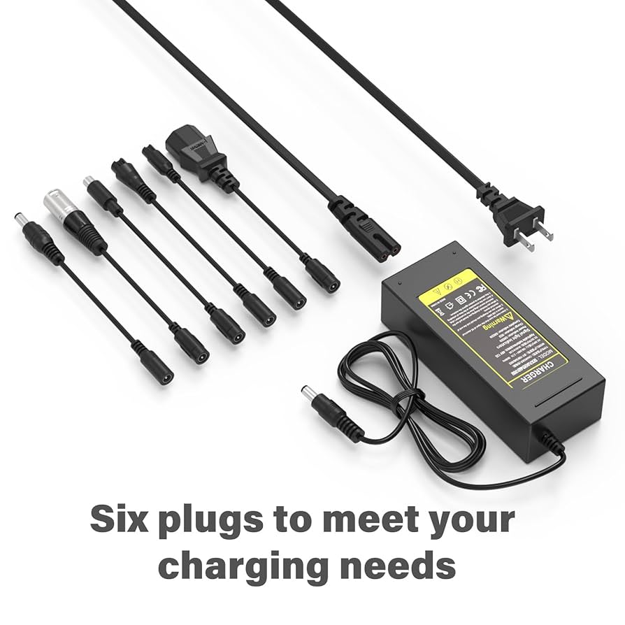 Amazon.com: 54.6V 2A Fast Charger 7 in 1 Plugs Universal for