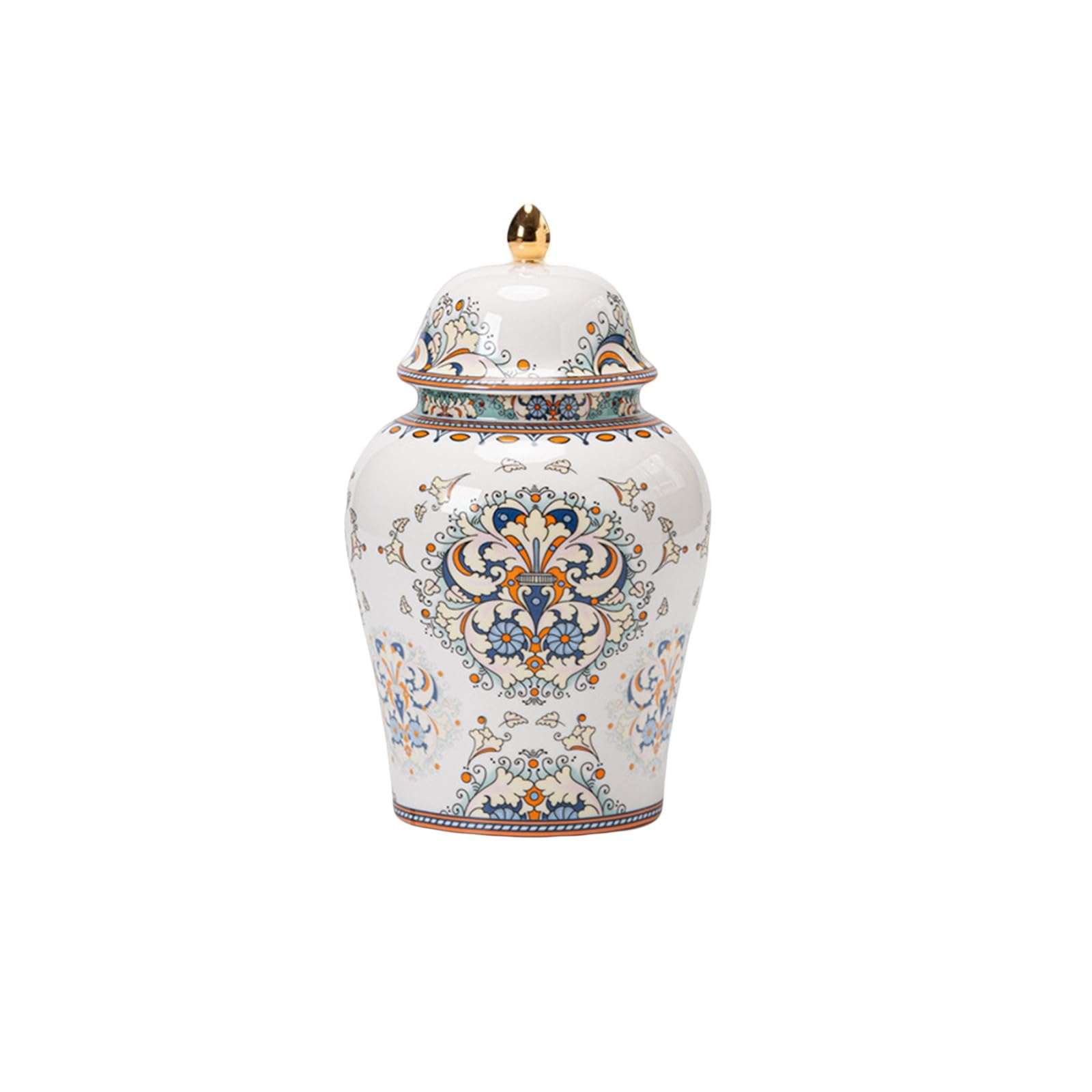 NS OnlineFlowers Urn Ashes Keepsake - 8 inches 50lb Ceramics Decorative Medium Urn, Capacity 50 Cubic inches Funeral Memorial urn for/Humans/Female/Pet