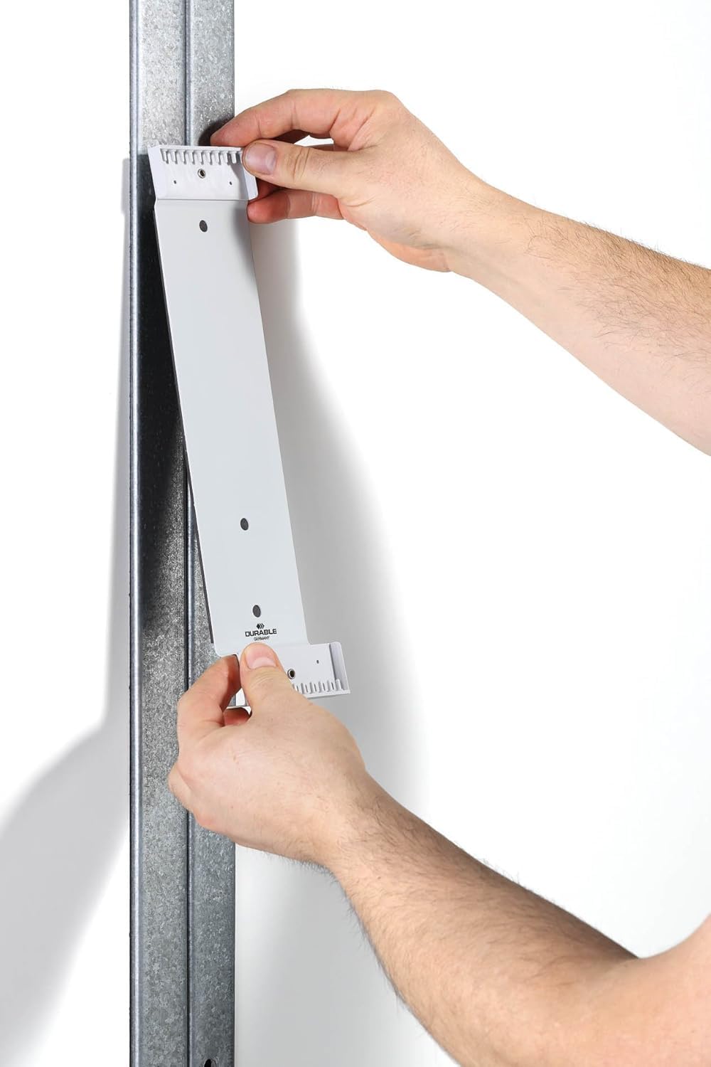 DURABLE - Support mural magnétique VARIO MAGNETIC WALL 5 - Pour la présentation de documents A4 - 10 pochettes A4 - 1 pièce - Noir - 591401