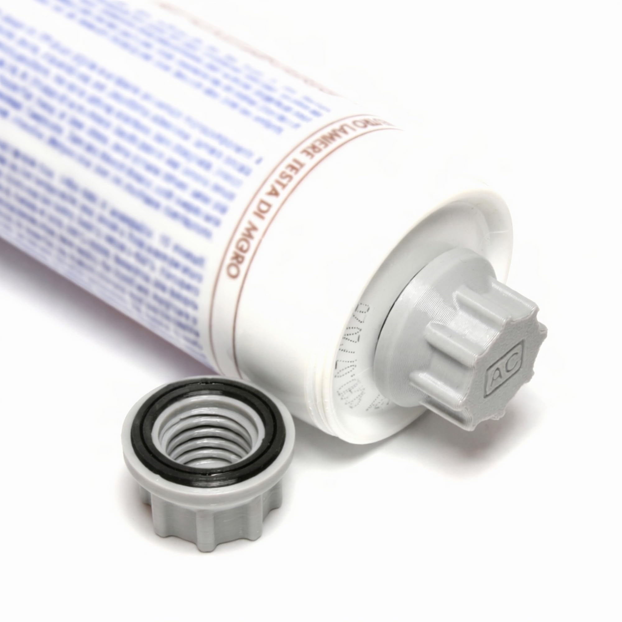 Tappi Universali per Cartucce Silicone 10 Pezzi con Guarnizione – Filettatura S15x2.5 – Riutilizzabili con Chiusura Ermetica - 2