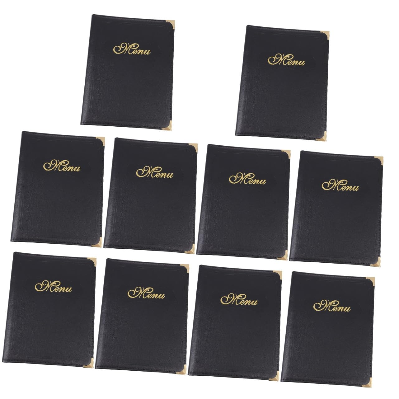 PartyKindom 10 Piezas A4 Libro De Menú Personalizadas Carpeta Páginas Exquisito Restaurante Bar Uso Menú Libro Menús Soporte De Menú Carpetas Negras Protector De Bebidas Signos