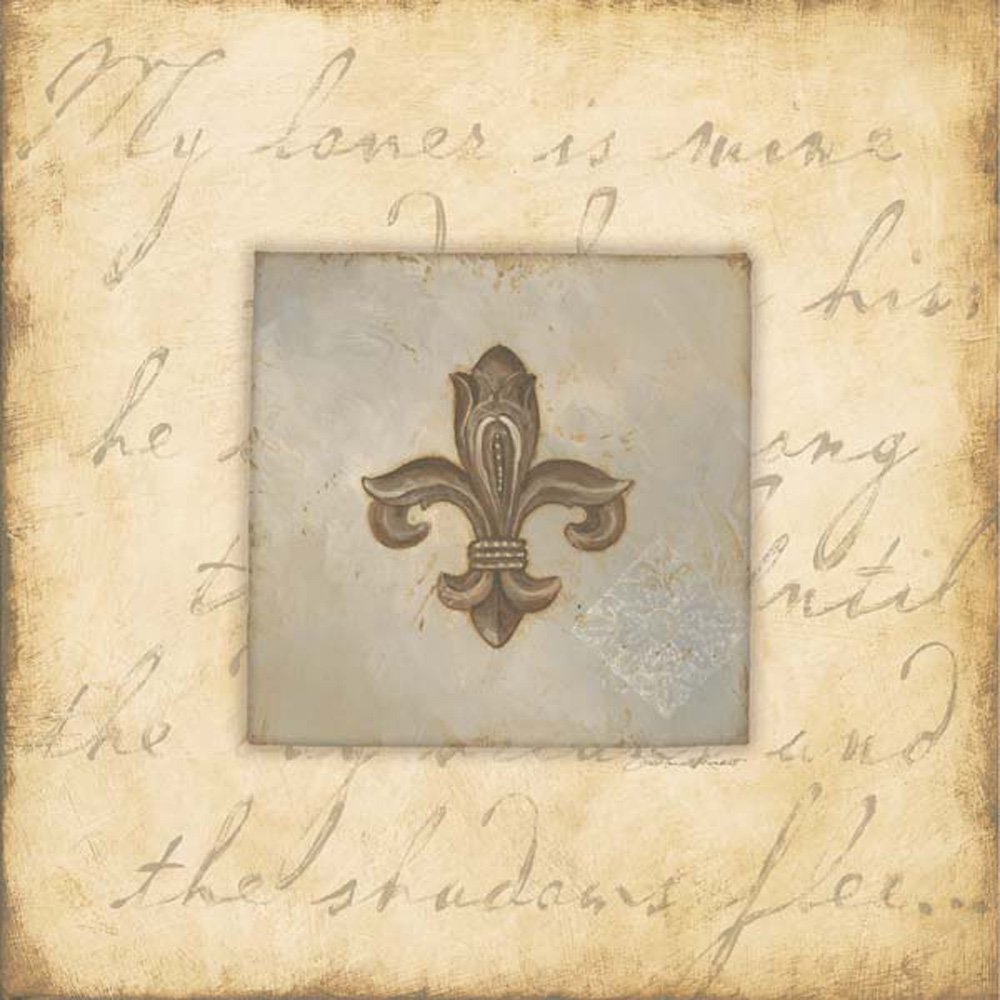 Fleur De Lis IV 12x12 Decorative Pattern Home Art Print Poster