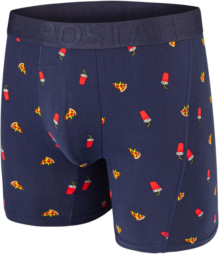 AEROPOSTALE Mens Boxer Briefs Poly Spandex Performance Brushed Microfiber Ultra Soft Fly-less Support Boxer Briefs Underwear - Image 2