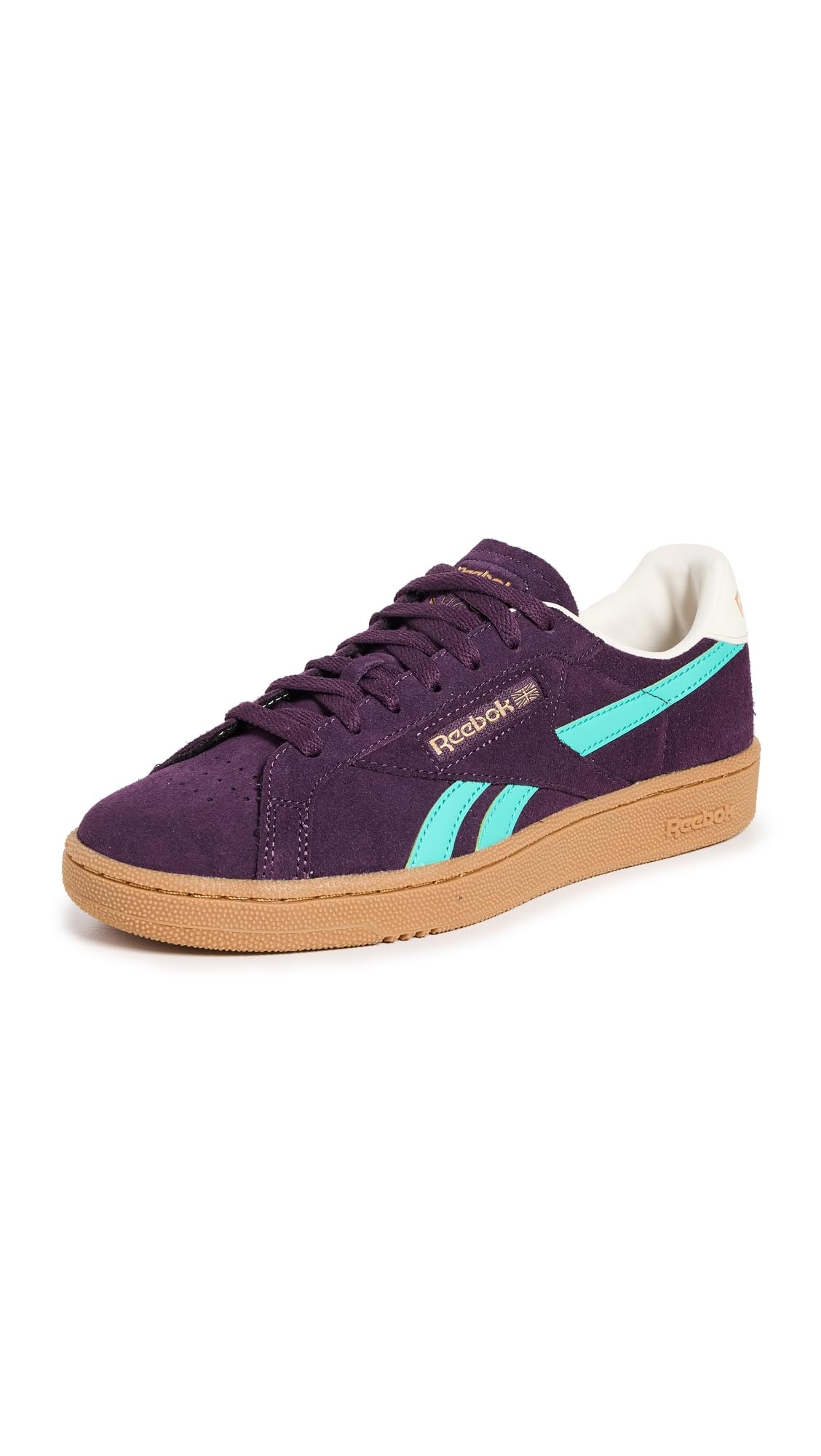 Reebok Unisex Erwachsene Club C Grounds Sneaker, Midnight Plum/Unleashed Green/Black, 5 Women/3.5 Men