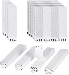 Large Picture Hanging Strips Heavy Duty, Hook and Loop Tape Picture Hanger Damage Free, Water-Resistant Adhesive Hook Loop Tapes, Replacement Strips Double Sided Adhesive Strips for Frame(S,20 Pairs)