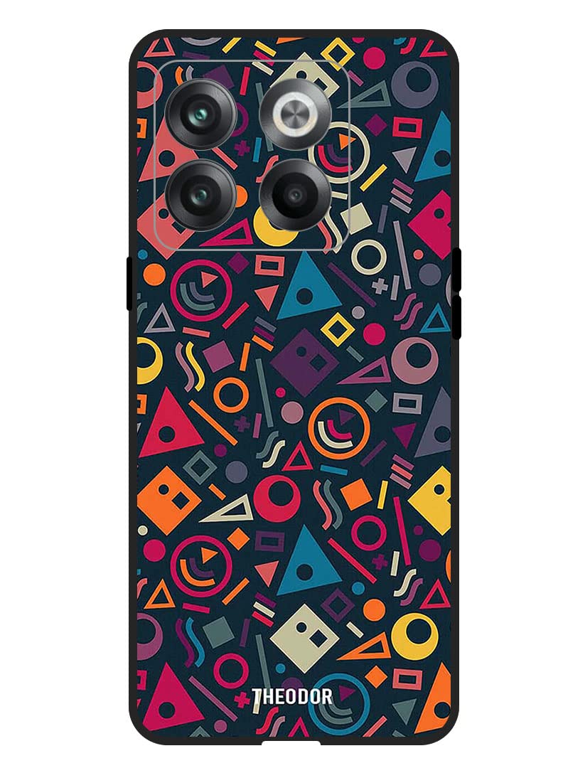 Protective Case Anti Scratch Shock Proof Bumper Cover For OnePlus Ace Pro Shades Of Orange Yellow Blue