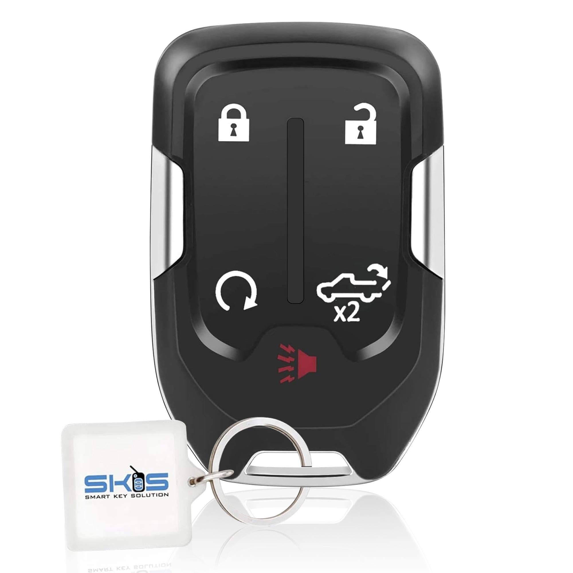 Key Fob Remote Replacement Fits for Chevy Silverado 1500 2500 3500 GMC Sierra Truck 2019 2020 Proximity Smart Keyless Entry Remote Control 13529632 13591396 13508398 HYQ1EA HYQ1ES